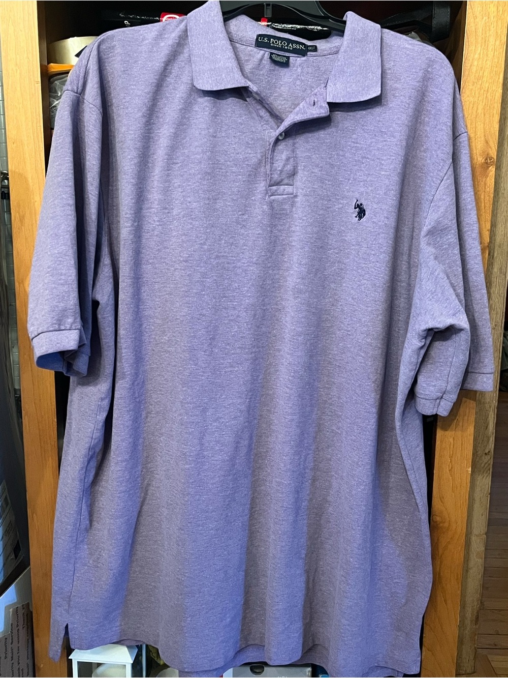 U.S. Polo Assn. Men's Light Purple Polo Shirt Big and Tall 4XLT